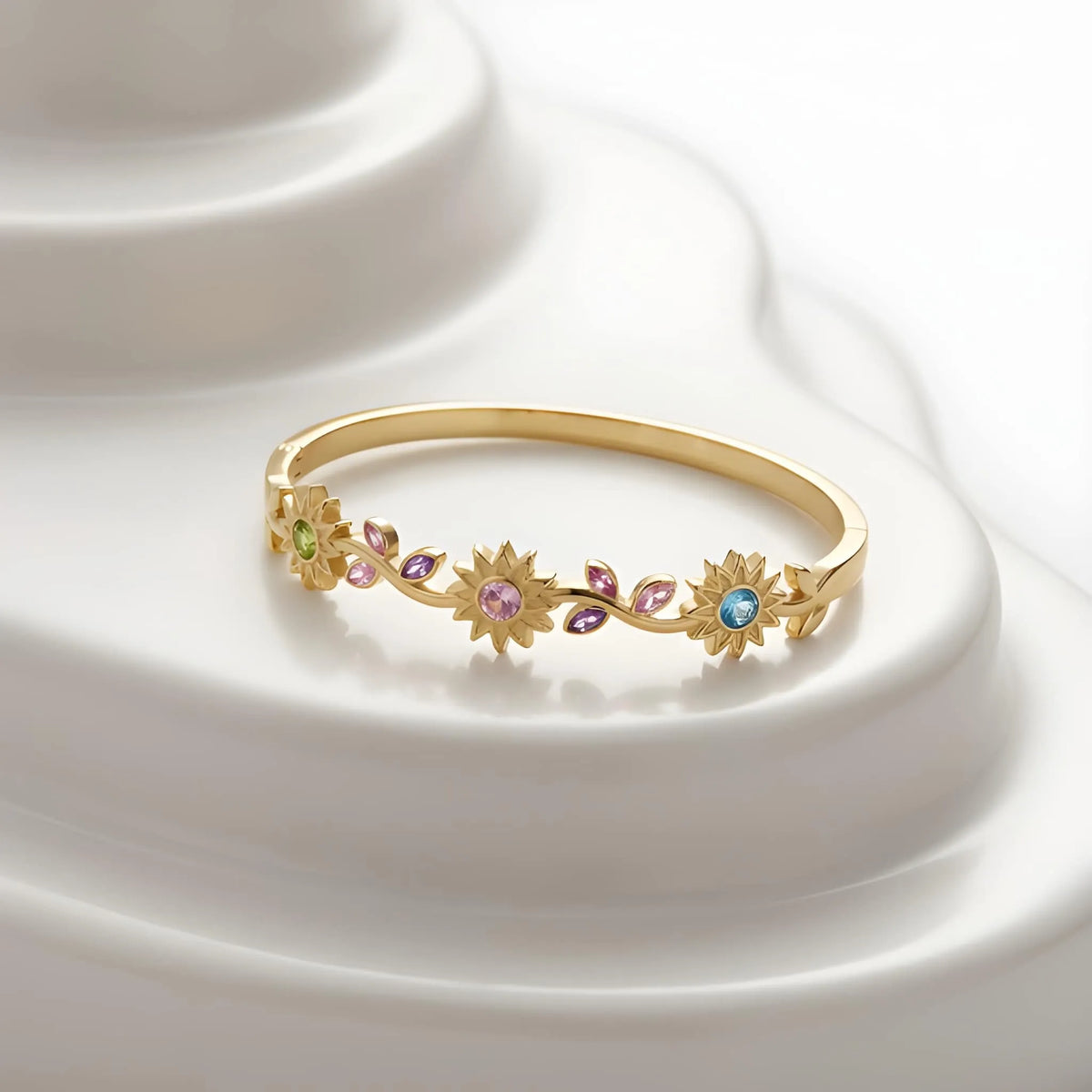 Flora Crystal Bangle