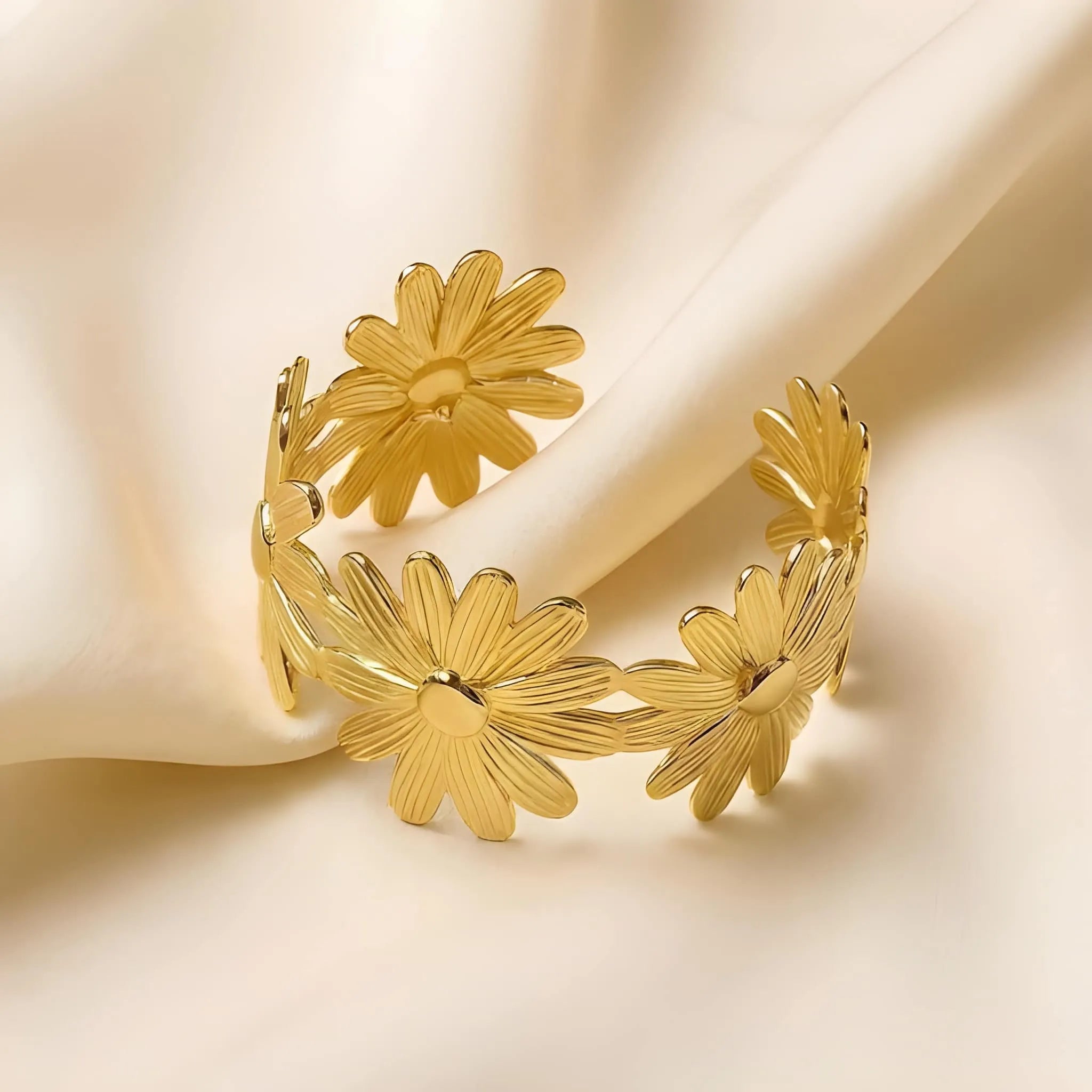 Golden Bloom Cuff