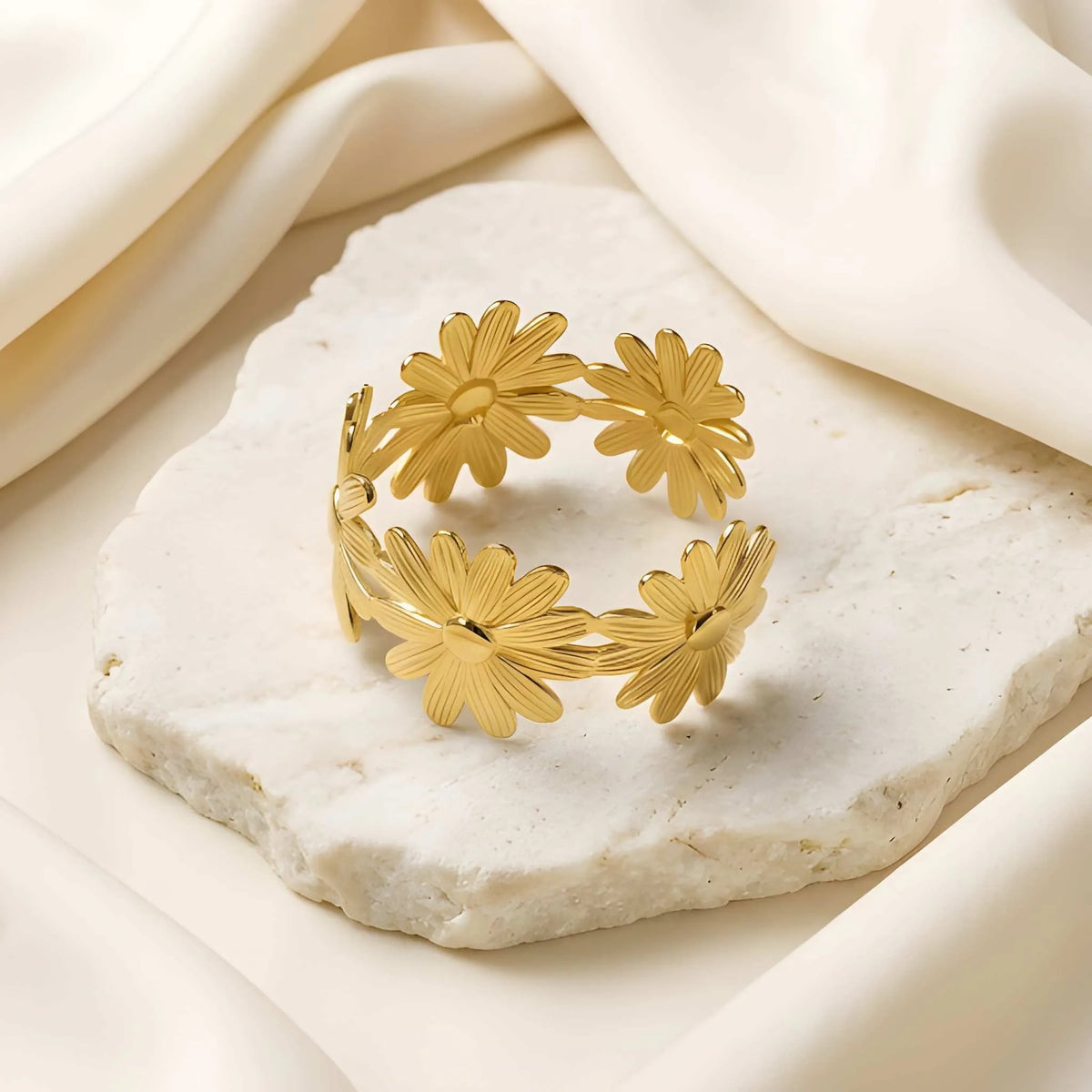 Golden Bloom Cuff